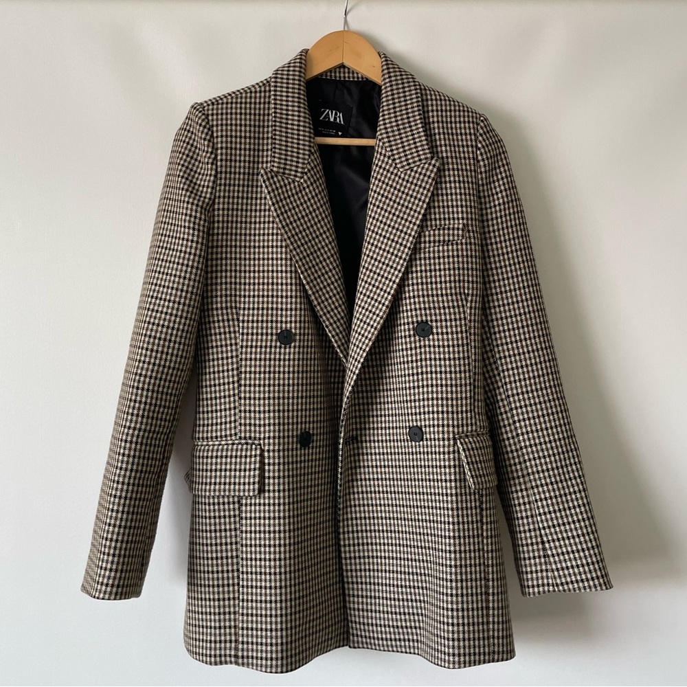 Zara fall plaid blazer